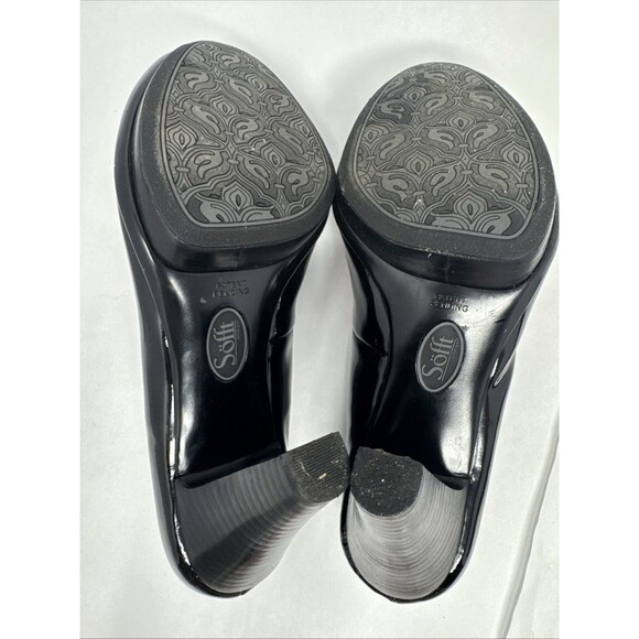 2x Sofft Lana Black & Brown Patent Leather Classic Pump Womens Size 8 M shoe - Picture 14 of 16